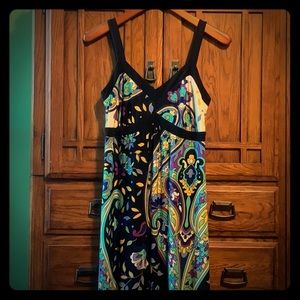 Long knit paisley sundress